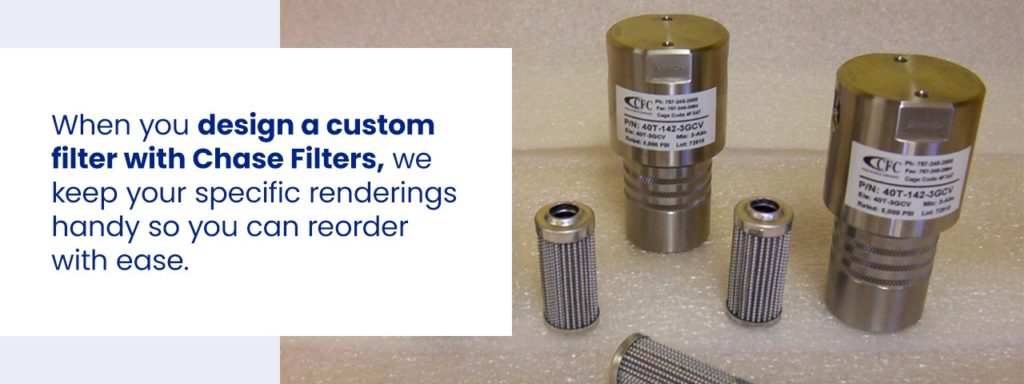 Custom oil and gas filters