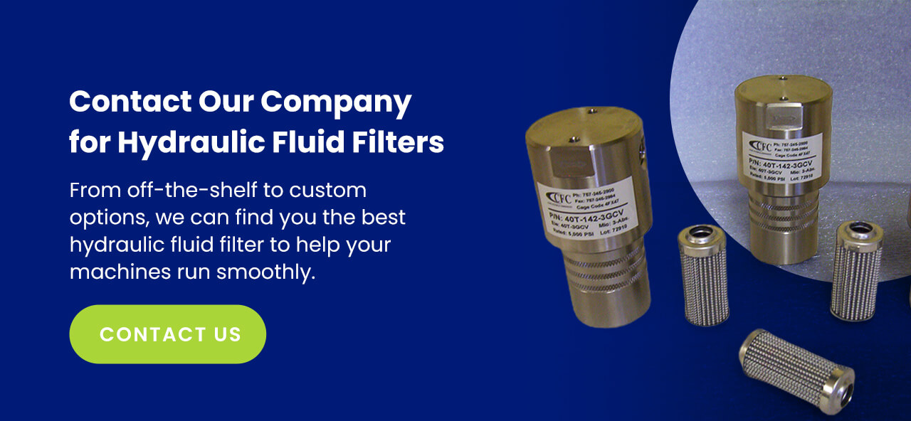 Contact Our Company for Hydraulic Fluid Filters 